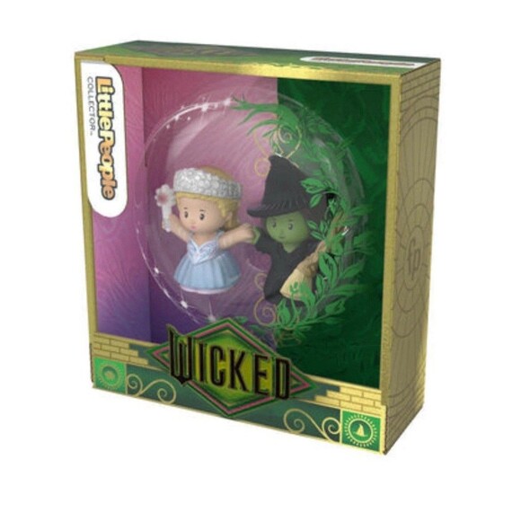 NIB Wicked For Good Little People Collector Glinda Elphaba Set Mattel - Picture 7 of 11